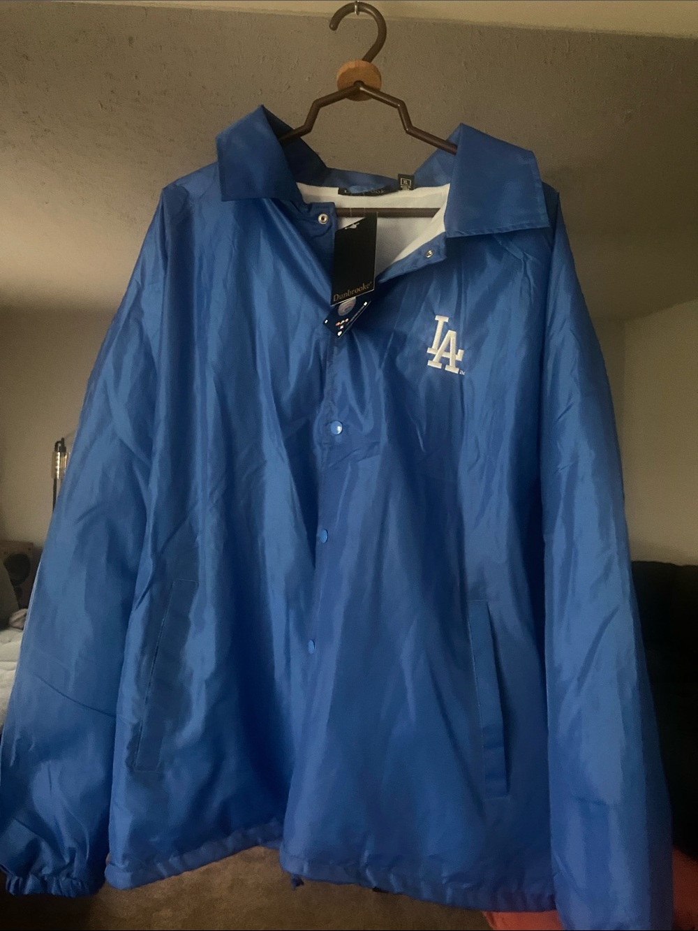 Dunbrooke Los Angeles LA Logo Blue Windbreaker Jacket NWT